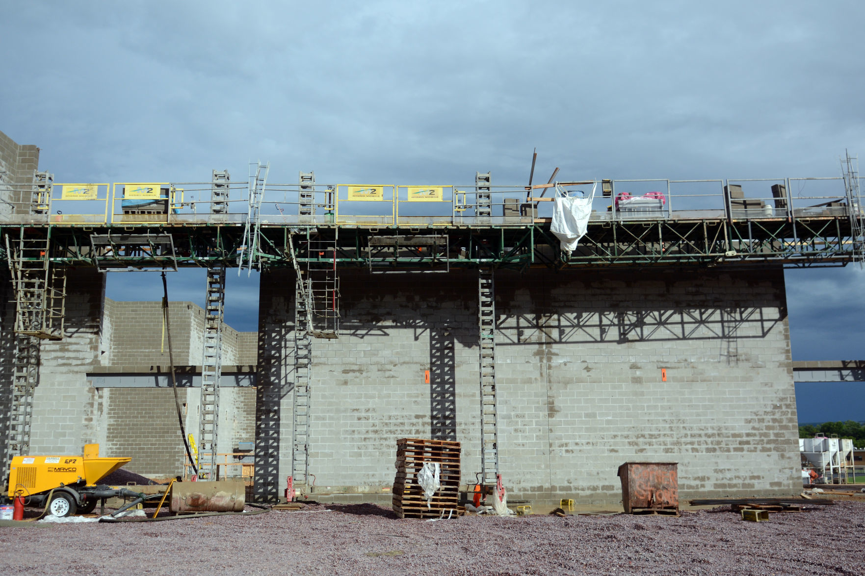 Baraboo middle school construction tour, June 23, 2020